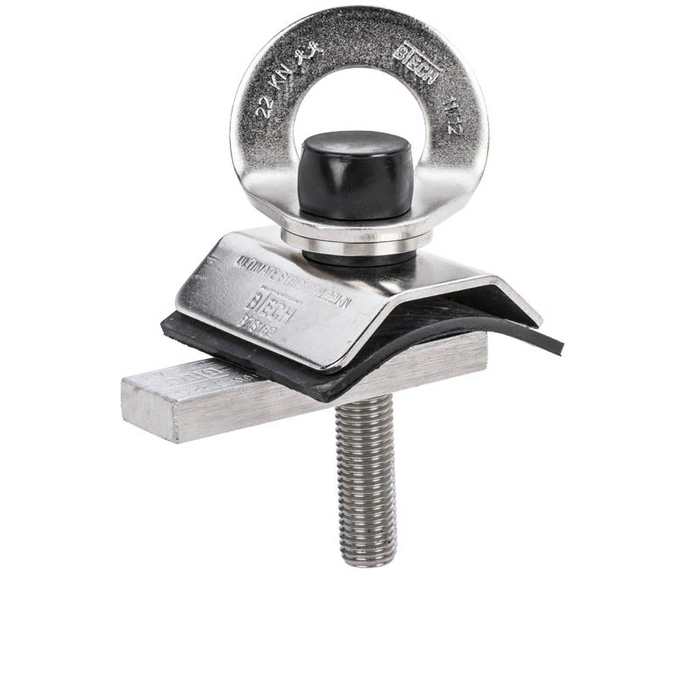 BTS Purlin Anchor Points 360° Swivel Eye Grade 316 Stainless Steel 2 Workers Rated